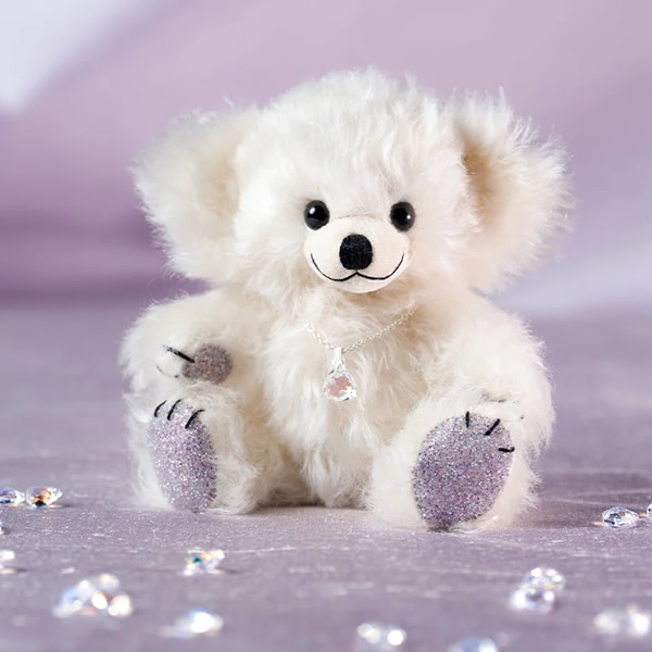 メリーソート チーキー・リトルクリスタル・シルバー テディベア・オブ