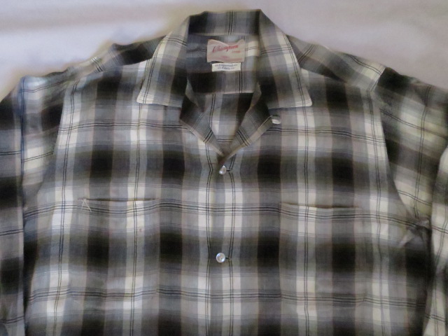 50'S Champion オンブレチェックレーヨンシャツ WICKED