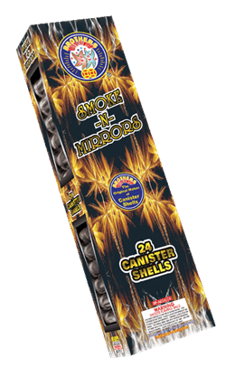 SMOKE-N-MIRRORS 60g CANISTER SHELLS 24 CT BOX - Artillery Shells