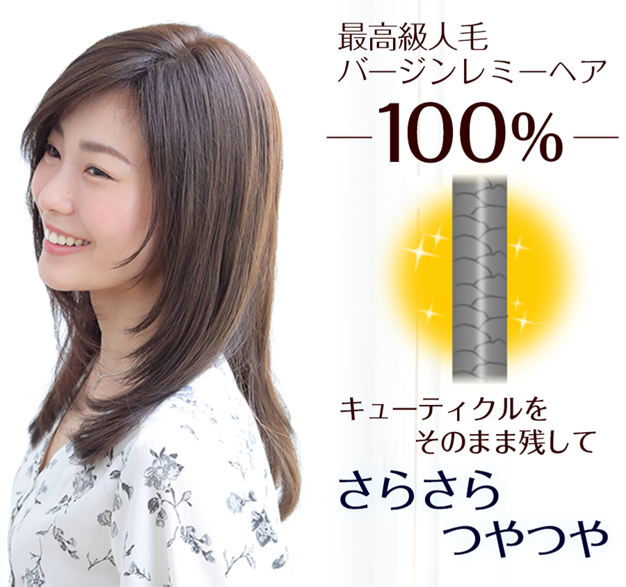 医療用ウィッグレミー｜レミープレミアム｜アクアリーロング