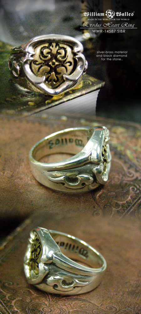 BRASS 真鍮 指輪 リング 指輪 Exodus Heart Ring WWR-14587 SIBR
