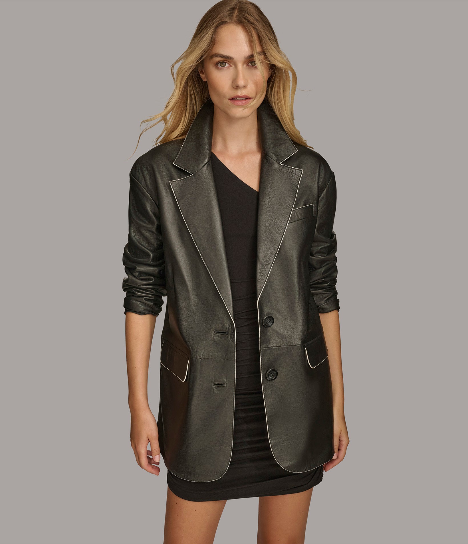 Lana Painted Edge Blazer | Wilsons Leather