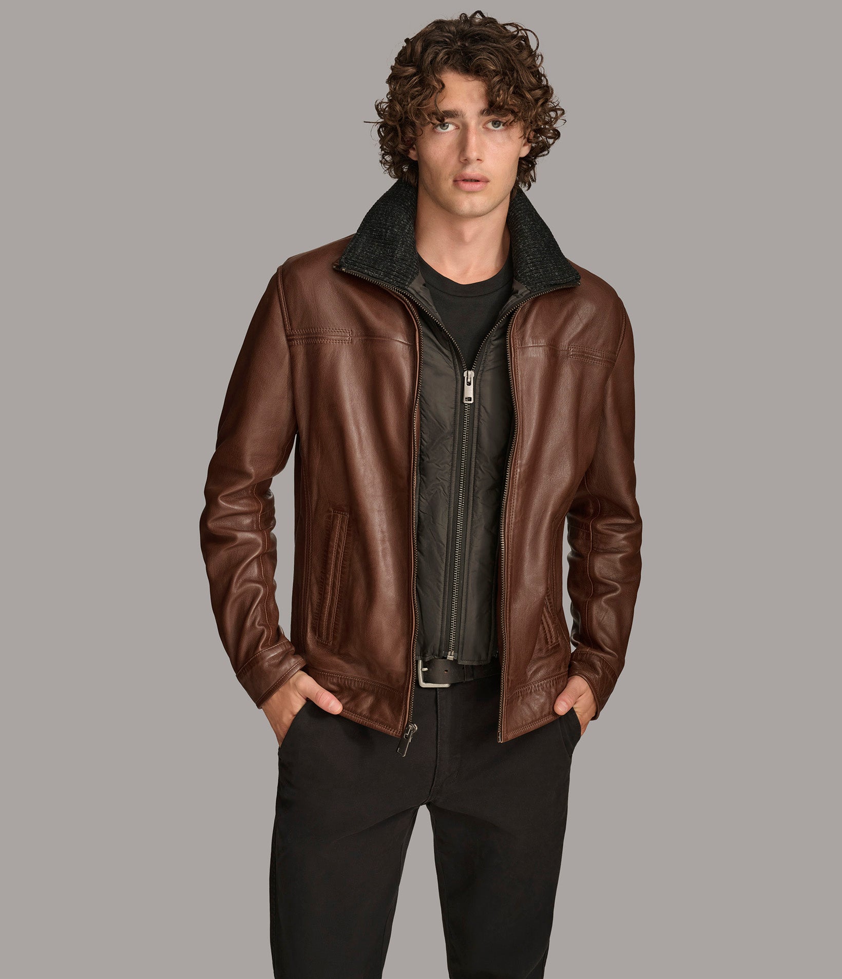 Jett Leather Jacket With Removable Hood | Wilsons Leather