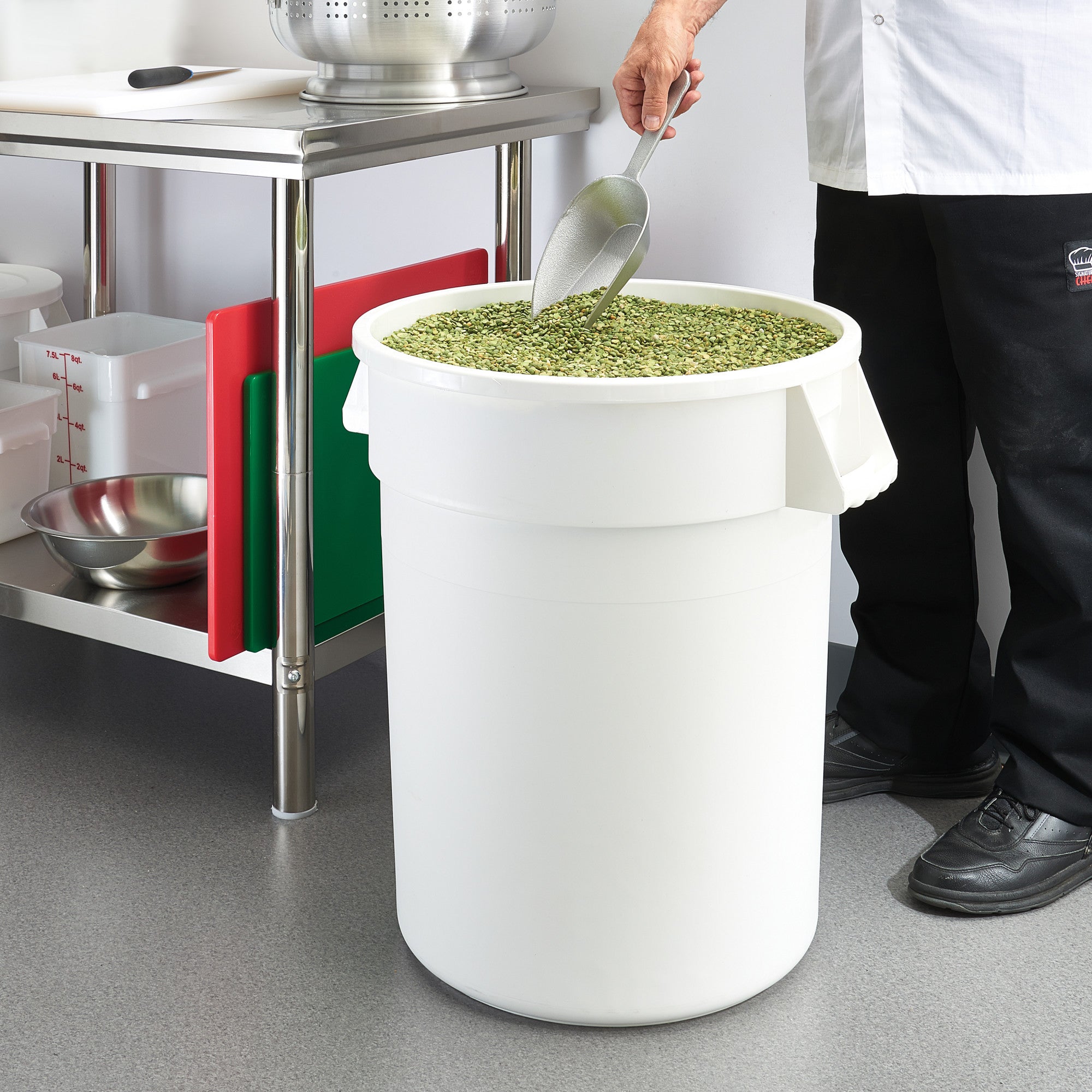 FCW-20 - Polyethylene White Containers, NSF Listed - 20 Gallon – Winco