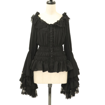 モワメームモワティエ シャーリングブラウス 9号 公式】Moi-même