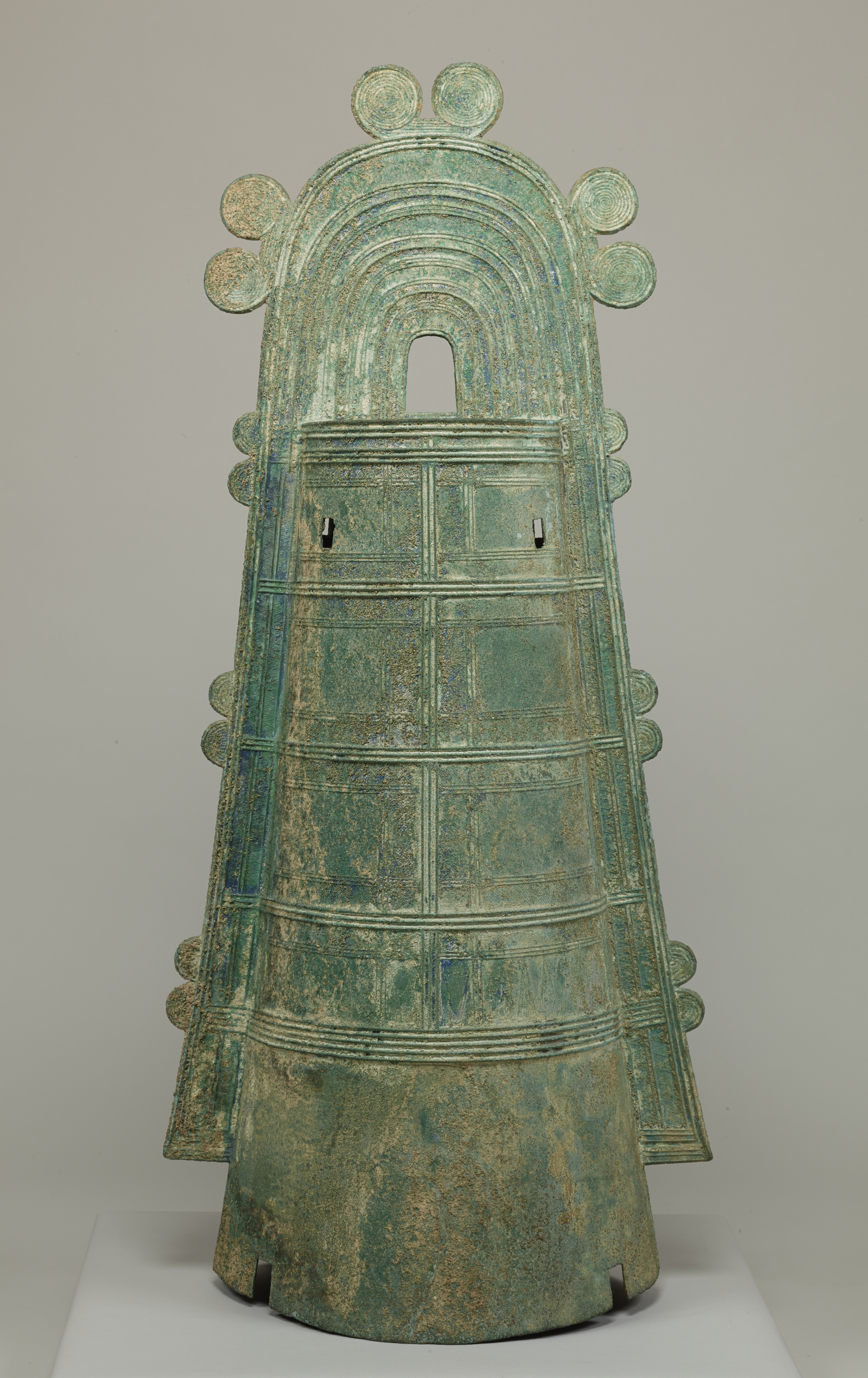 海】中国晩清民国 からくり 錠前 銅製立体獅子文 丸4文字 古い鍵 中国