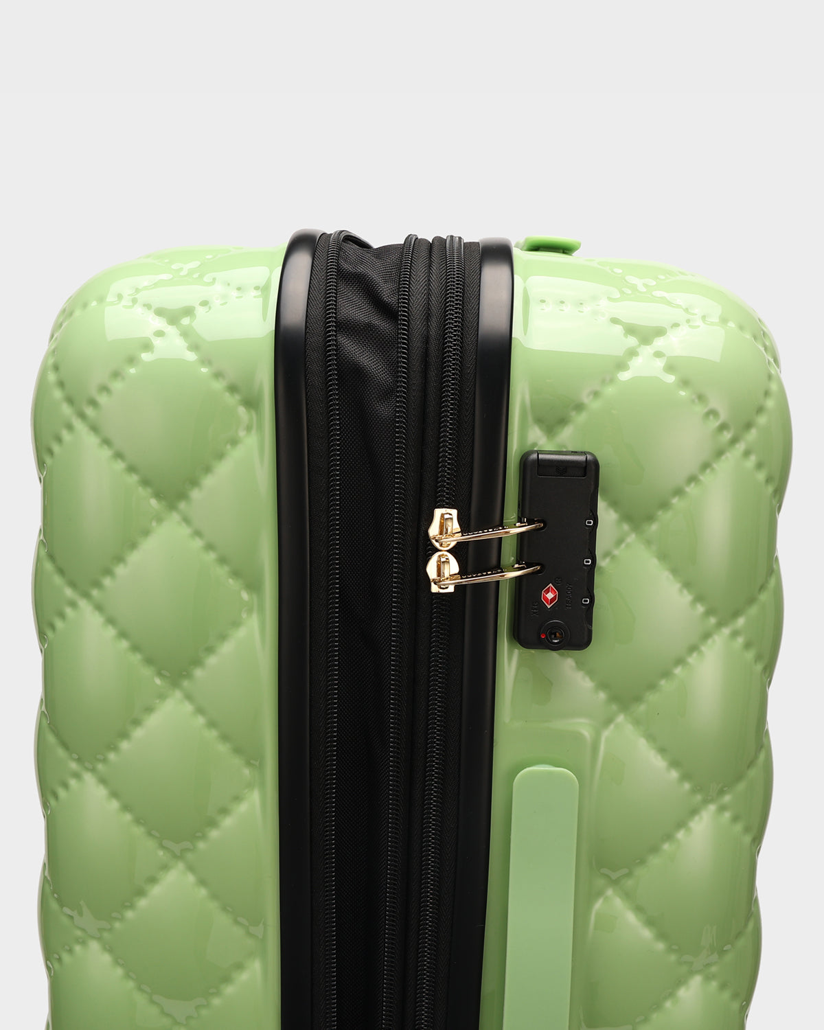 Diamond 3-Piece Luggage Set in Crystal Green – Tote&Carry