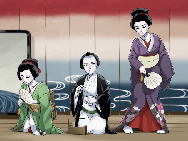 歌舞伎 伊勢音頭恋寝刃を描いた浮世絵／ホームメイト