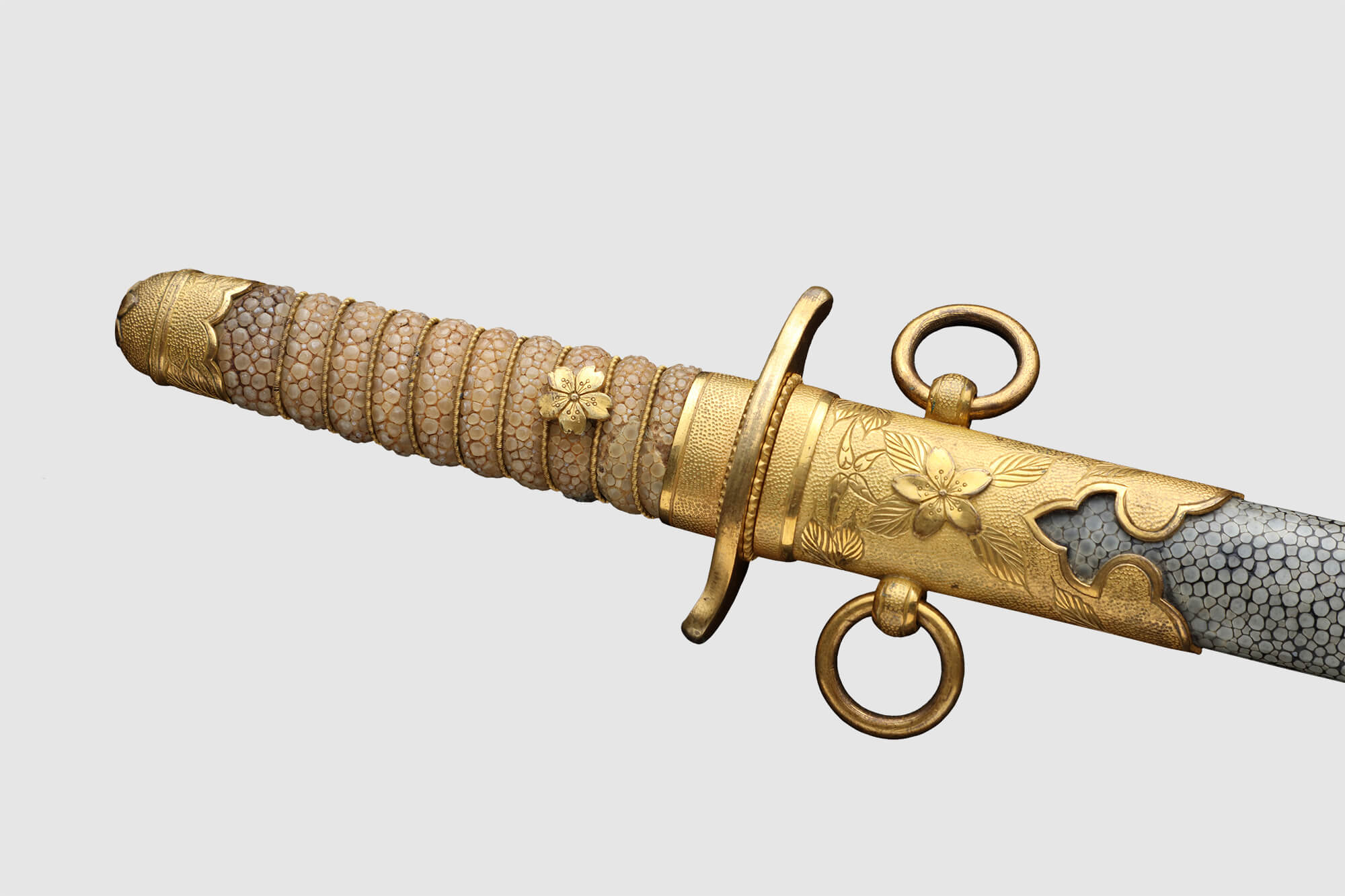 海軍士官 短剣拵（研出鮫皮鞘）／ホームメイト