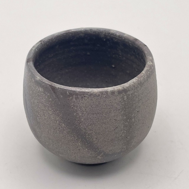 相馬美鶴作 青備前 ぐい呑 備前焼陶吉は人間国宝作品から現代作品・和