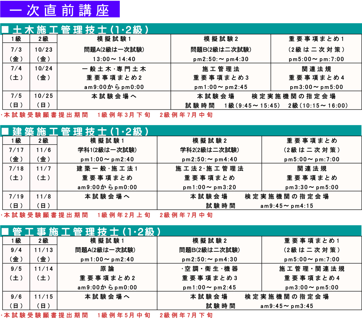 受験対策は東北技術検定研修協会へ