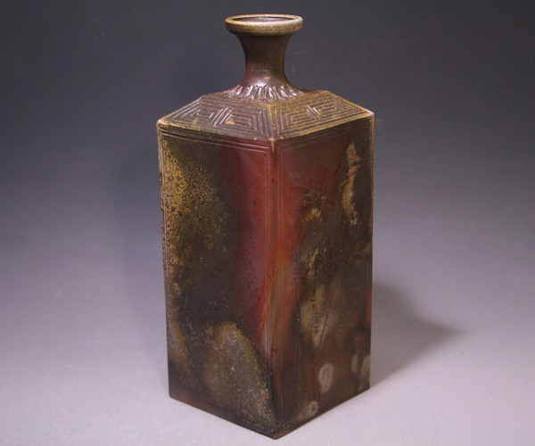 小西陶古（陶蔵） 作 「古備前写し角徳利」 ～備前焼専門卸小売店 川口