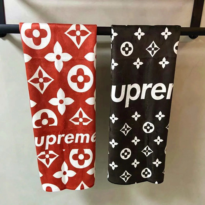 シュプリーム x LV コラボ タオルセット贅沢 フェイスタオル 速乾