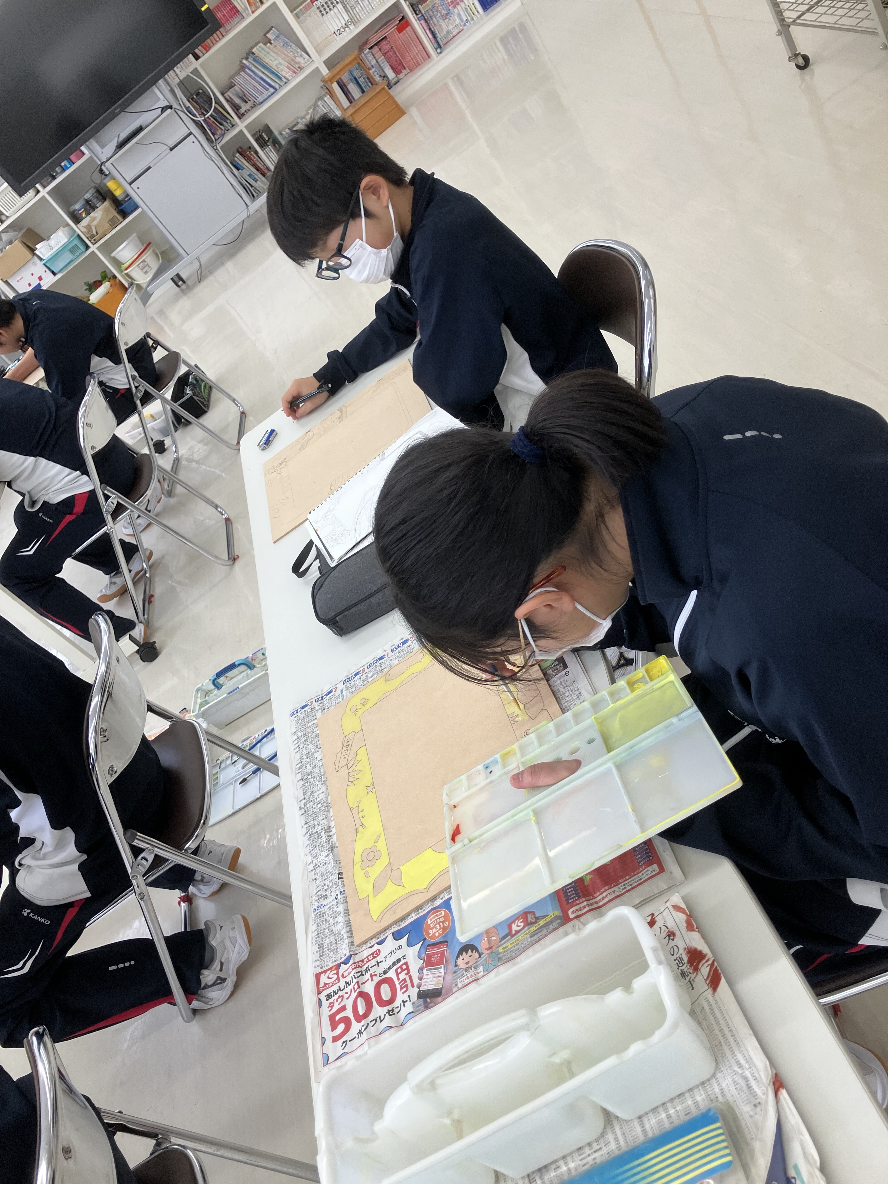 デザイン文字～1年生の美術科から～ | 奥尻町立奥尻中学校