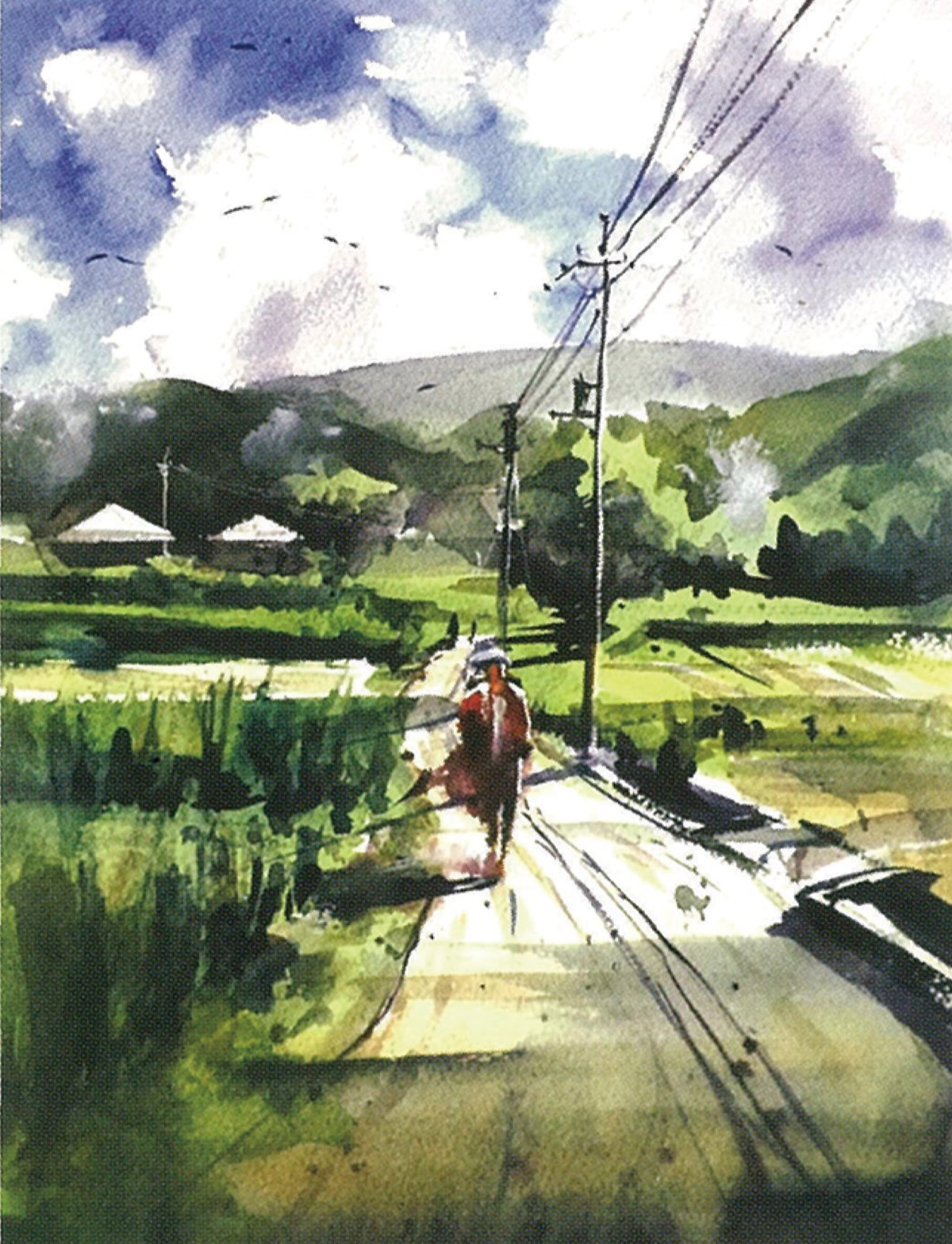 出版記念展 日本古来の風景を表現 水彩画家 矢野元晴さん | 鎌倉