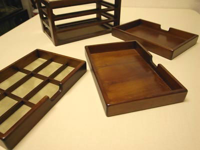 文具ケース3 [メモ用紙,筆記具,文具その他、机上の整理に,忘れな盆