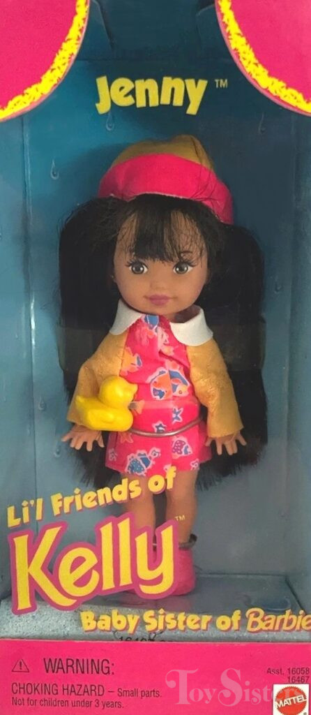 1996 Barbie Li'l Friends of Kelly Jenny Raincoat (#16467) - Toy
