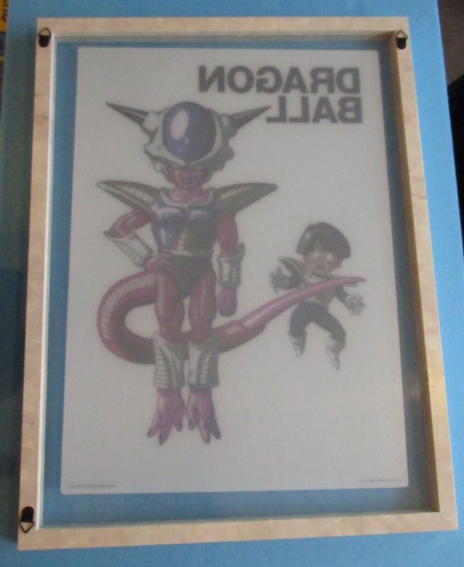 ドラゴンボール[鳥山明◎ビジュアルボード◎フリーザ悟飯表紙額縁入