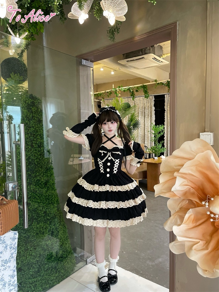 ToAlice】L1674ヴィンテージティアードワンピース - To Alice