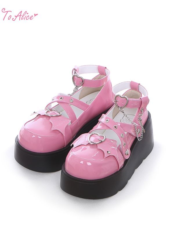 ToAlice】Z246小悪魔厚底パンプス - To Alice