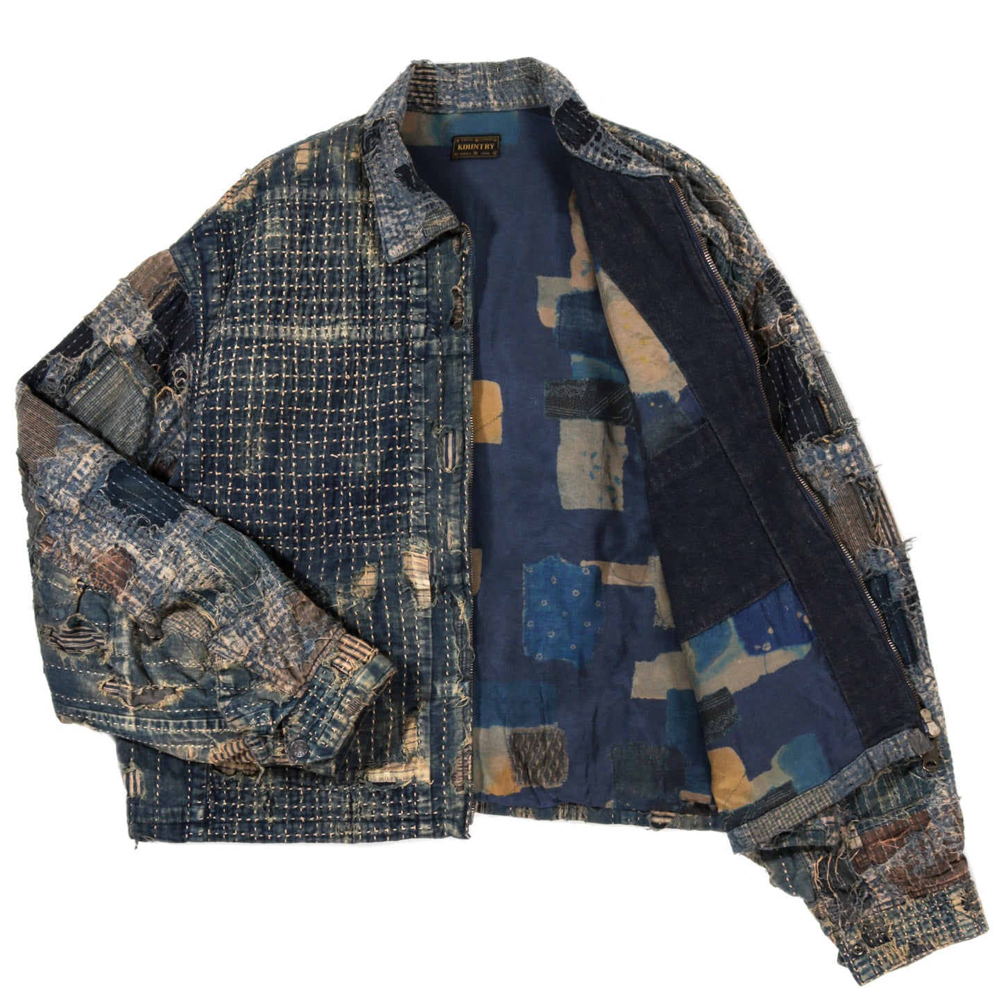 KAPITAL BORO T-BACK DRIZZLER JACKET INDIGO | TODAY CLOTHING