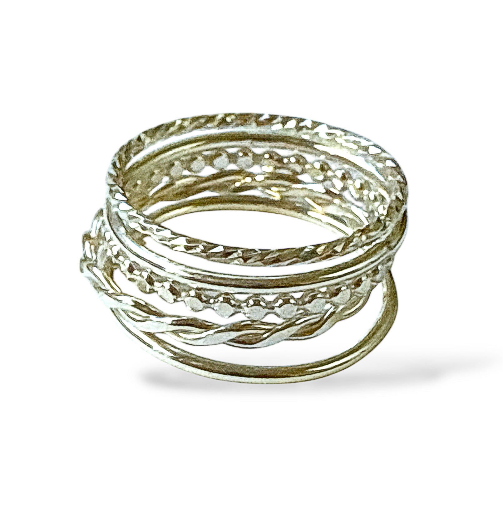 Five Skinny Rings Variety Stack – www.ToeRings.com