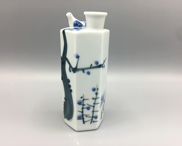 うぐいす徳利 梅木(冷酒器と盃)|食器通販の陶磁庵