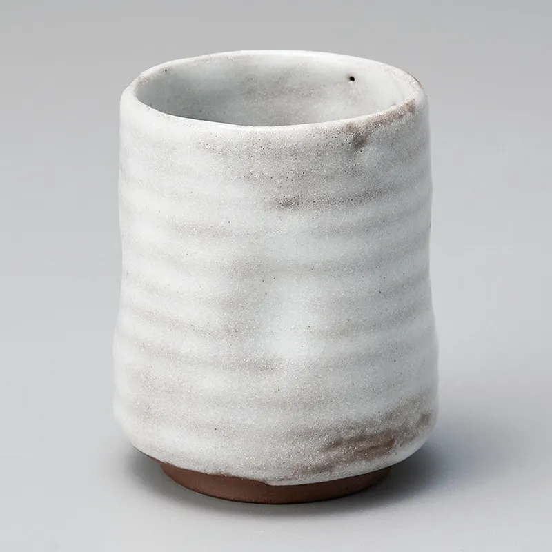 志野湯呑（大）(長ゆのみ)|食器通販の陶磁庵