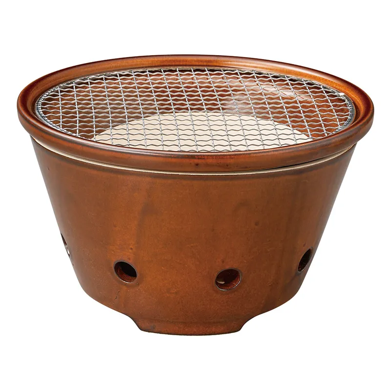 アメ釉炭コンロ(卓上コンロ)|食器通販の陶磁庵