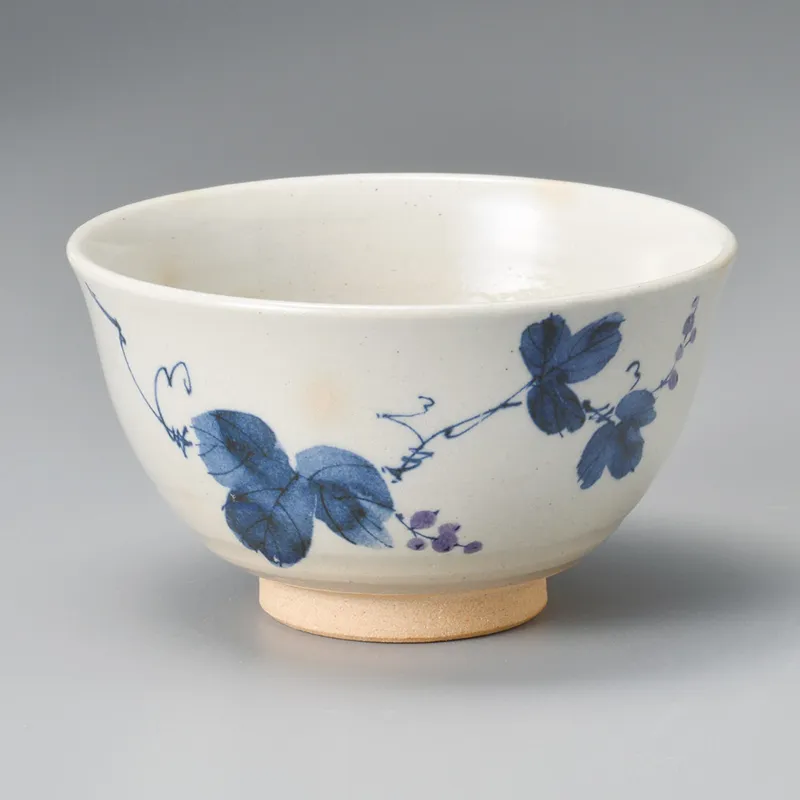 染付ブドウ抹茶碗(抹茶碗)|食器通販の陶磁庵