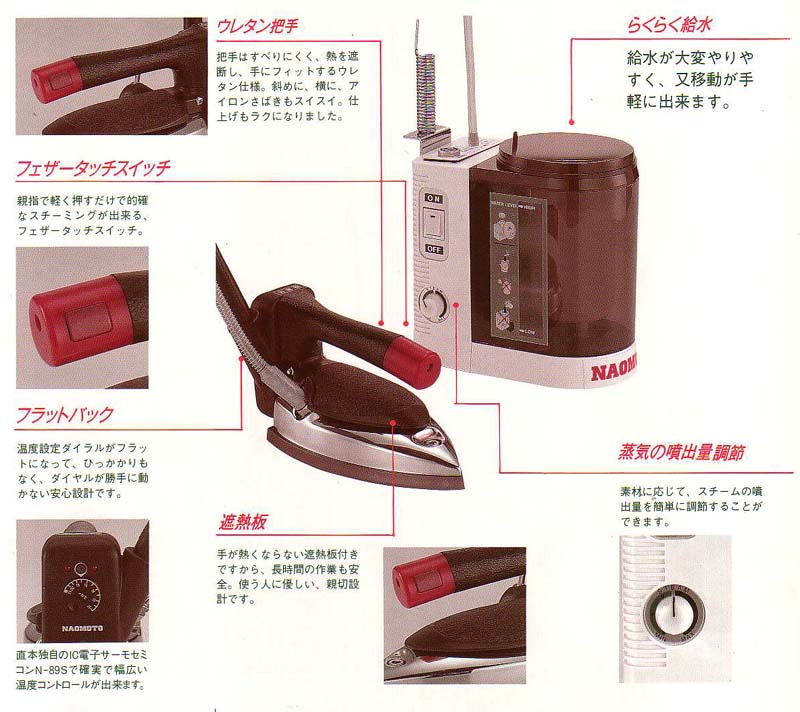 直本アイロン 卓上・吊り HYS-520P/410P/520/410｜Toki House