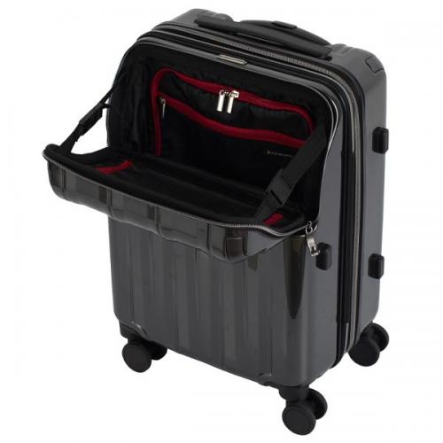 HIDEO WAKAMATSU エストップ スーツケース (35L/最大43L) マチ拡張