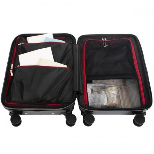 HIDEO WAKAMATSU エストップ スーツケース (35L/最大43L) マチ拡張