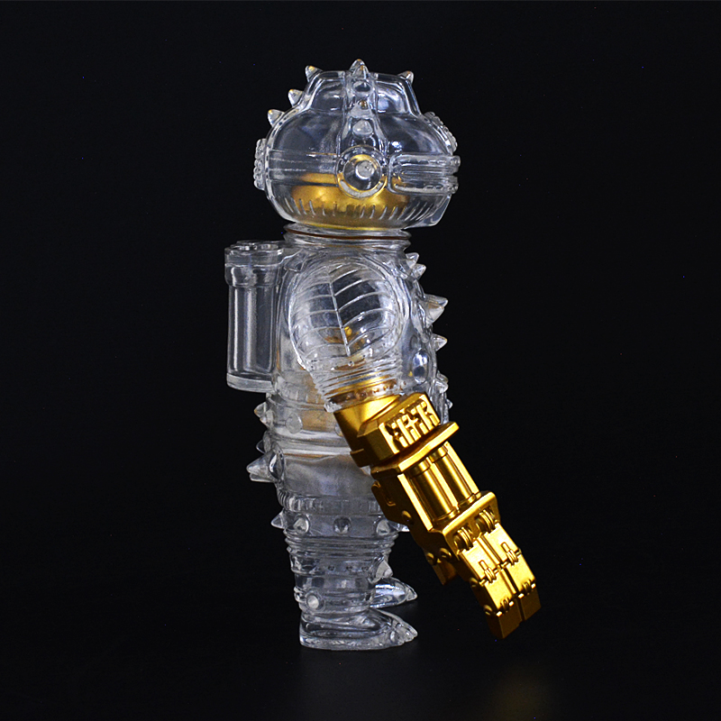 ソフビ製ともだち初号機 (Gold × Clear) + 土偶座人(Gold) | 多肉植物