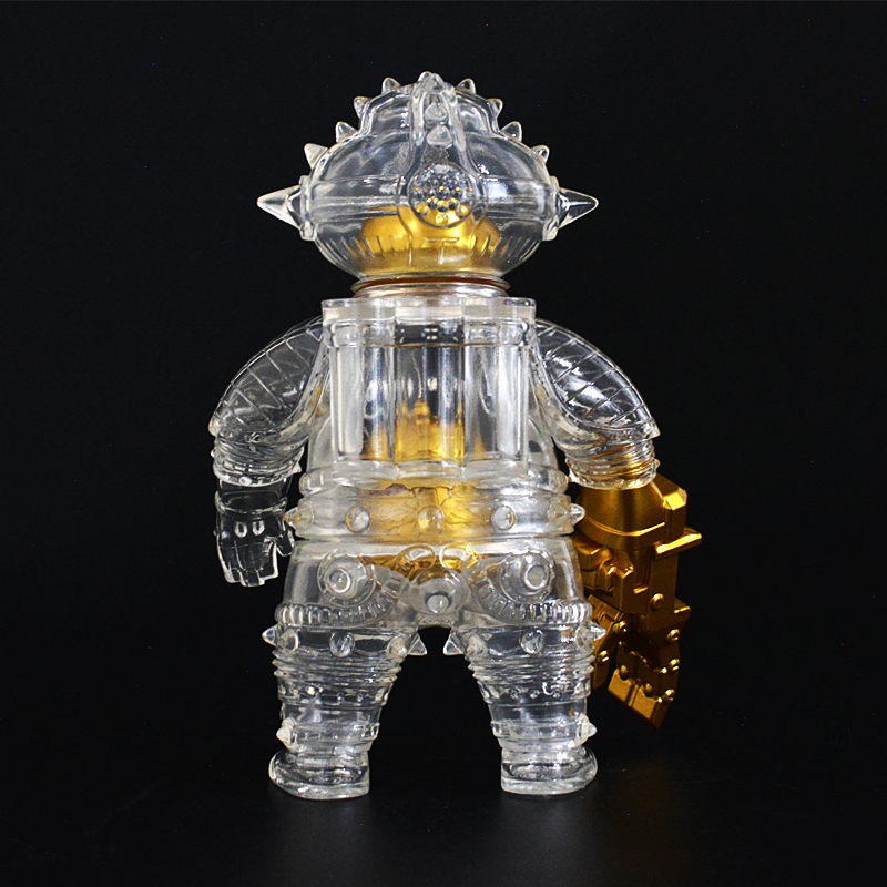 ソフビ製ともだち初号機 (Gold × Clear) + 土偶座人(Gold) | 多肉植物