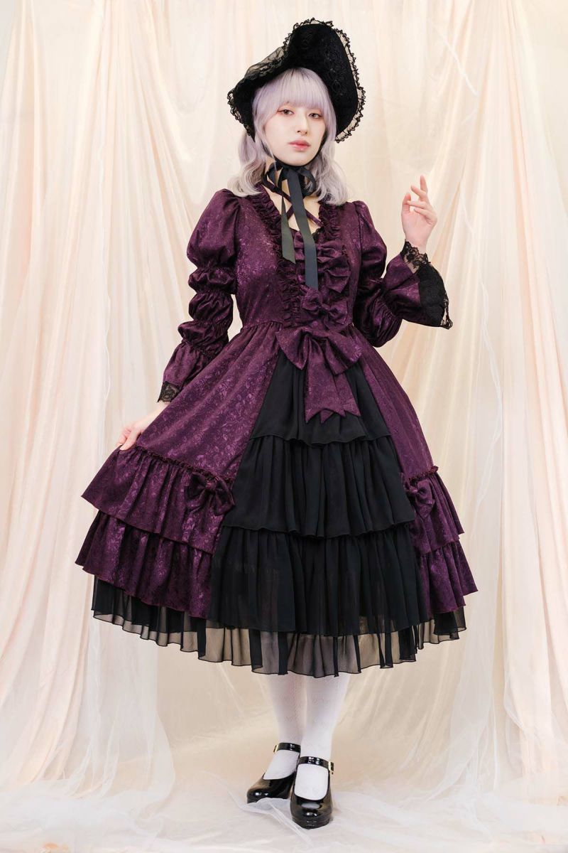 ロイヤルリボンドレス(パープル)｜東京ロリィタ-TOKYO LOLITA