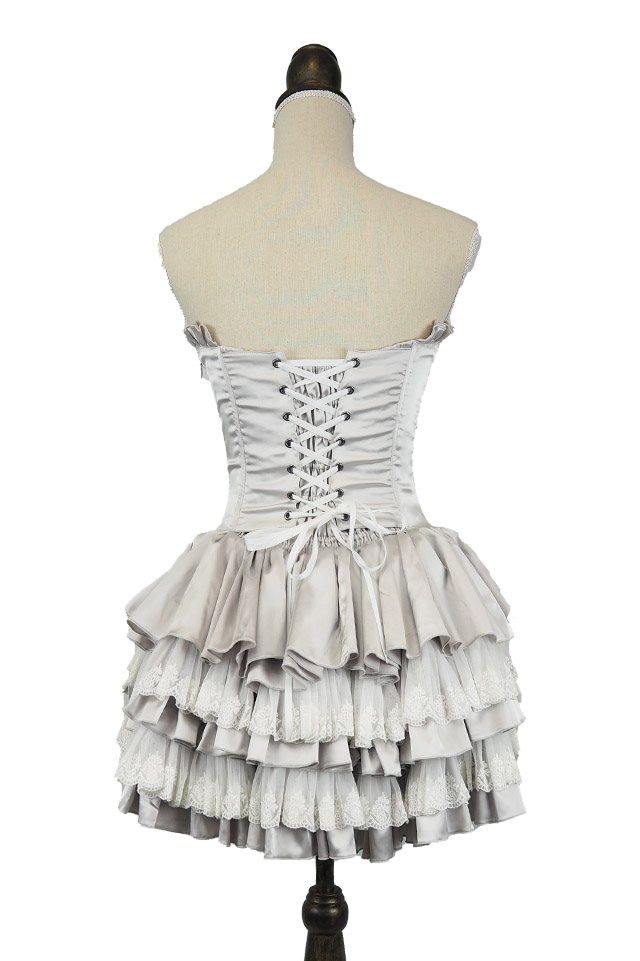 ミニコルセットワンピース シルバー｜東京ロリィタ-TOKYO LOLITA