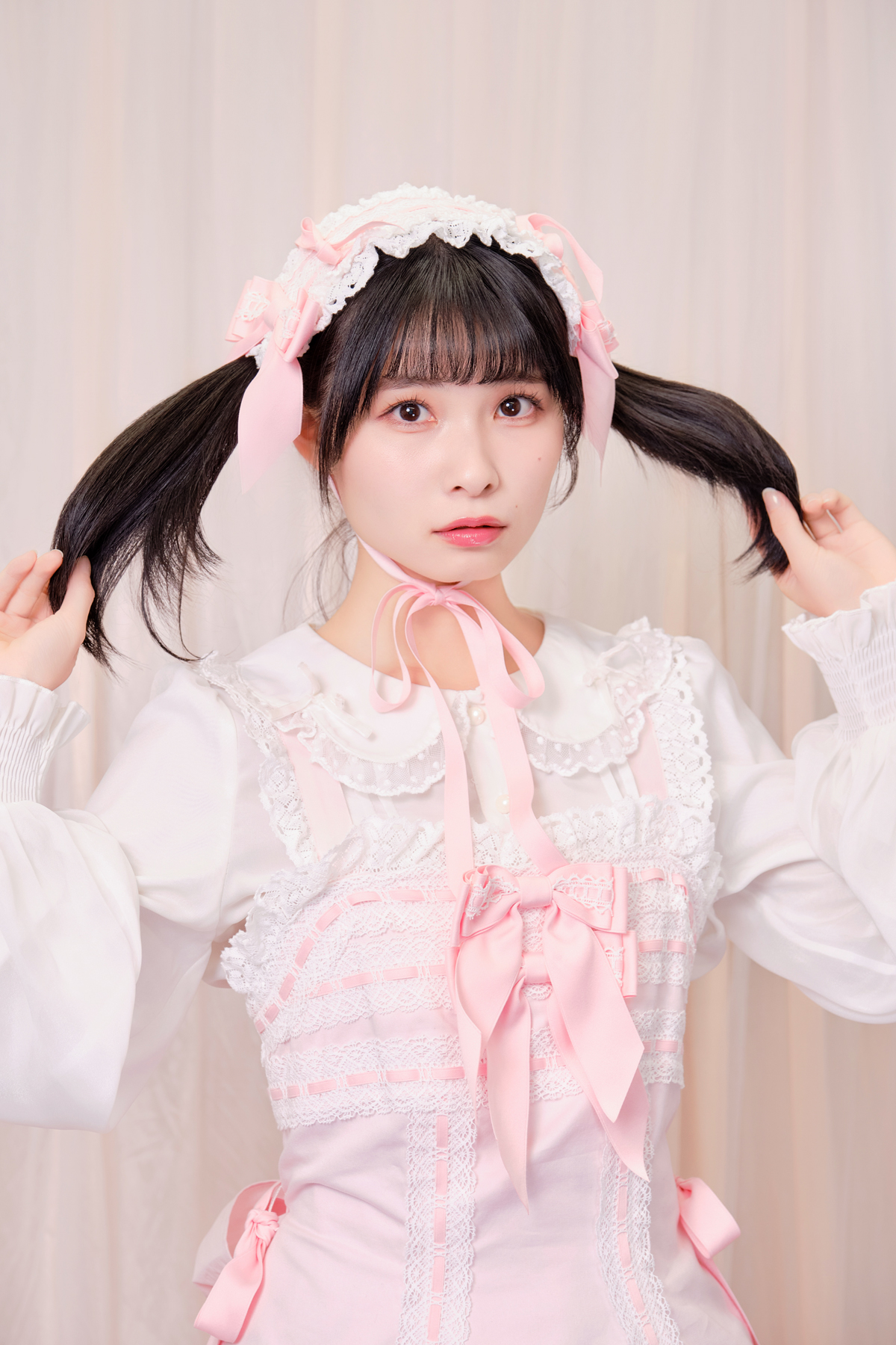 Marquiseジャンパースカート＋ヘッドドレスセット ピンク｜東京