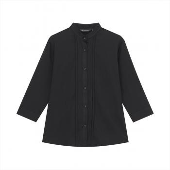 COFREX】 スタンド タック ブラウス 七分袖 レディースデザインシャツ