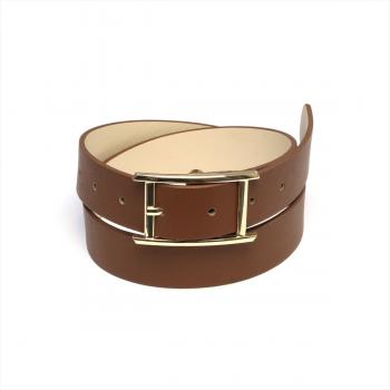 ベルト 幅広スムースベルト ブラウン レディース(B95 ブラウン): 東京