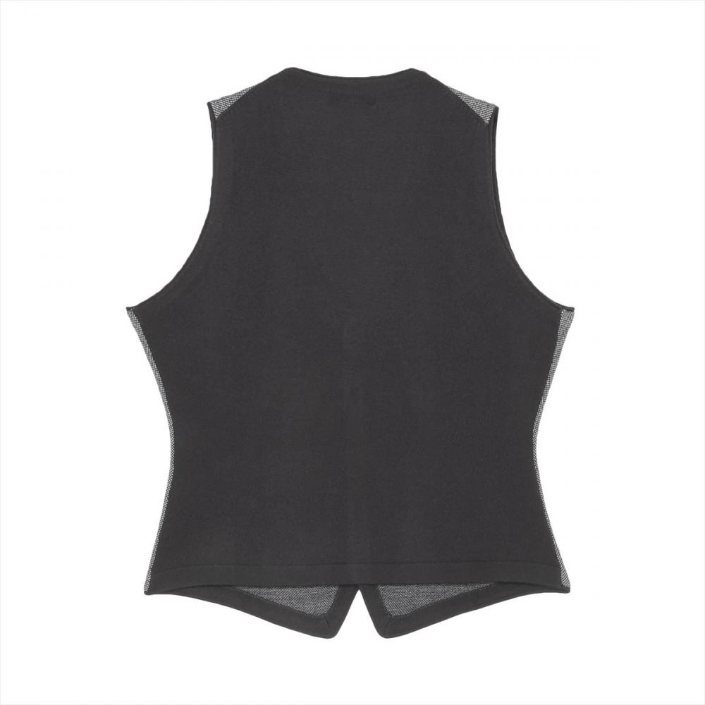 ニット バーズアイ ジレ メンズ(M ネイビー): 東京シャツ公式通販