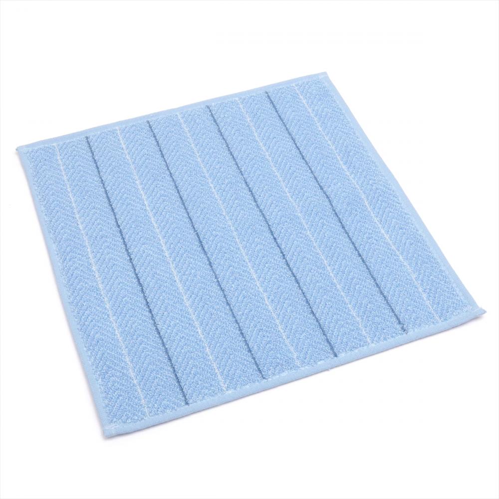 ハンカチ / ビジネス / フォーマル / サックス系 ストライプ柄(H60