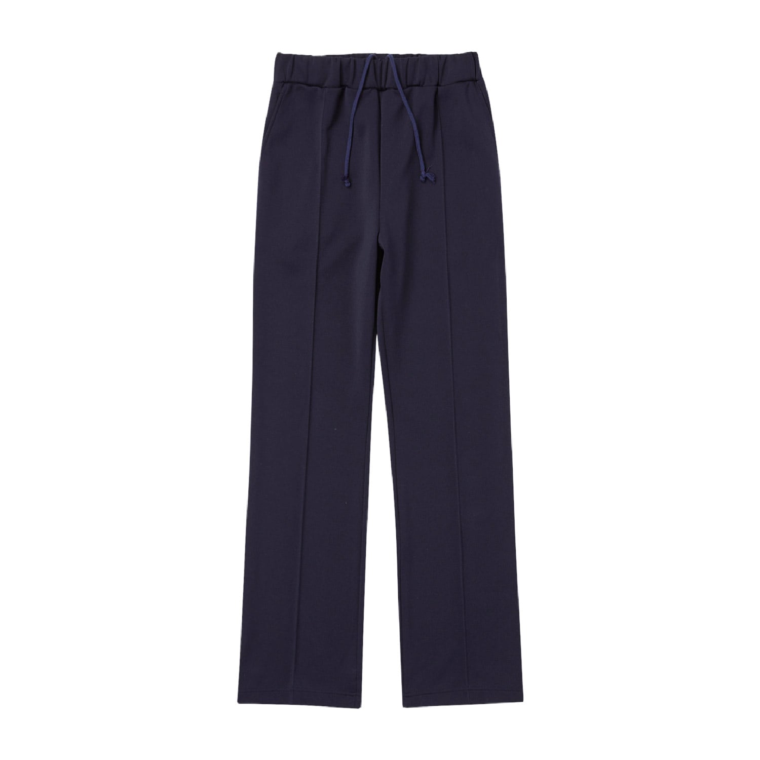 品番： CR594 】 レディースパンツ 裾直し不要 キラク(S ネイビー