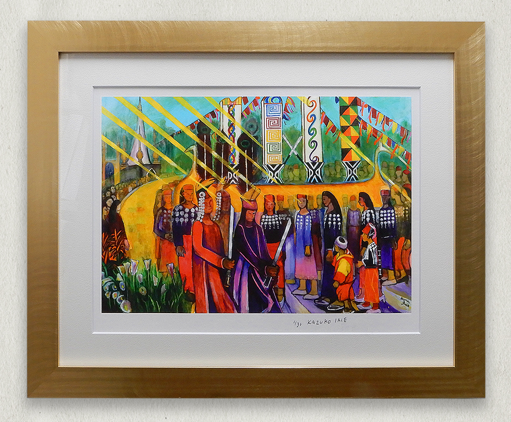 入江一子オリジナルアーカイバル版画「イスタンブールの朝焼け