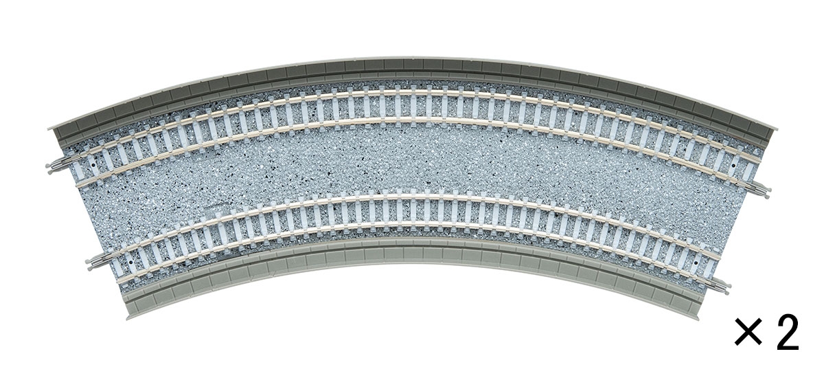 複線カーブレールDC317・280-45(F)(2本セット) ｜製品情報｜製品検索