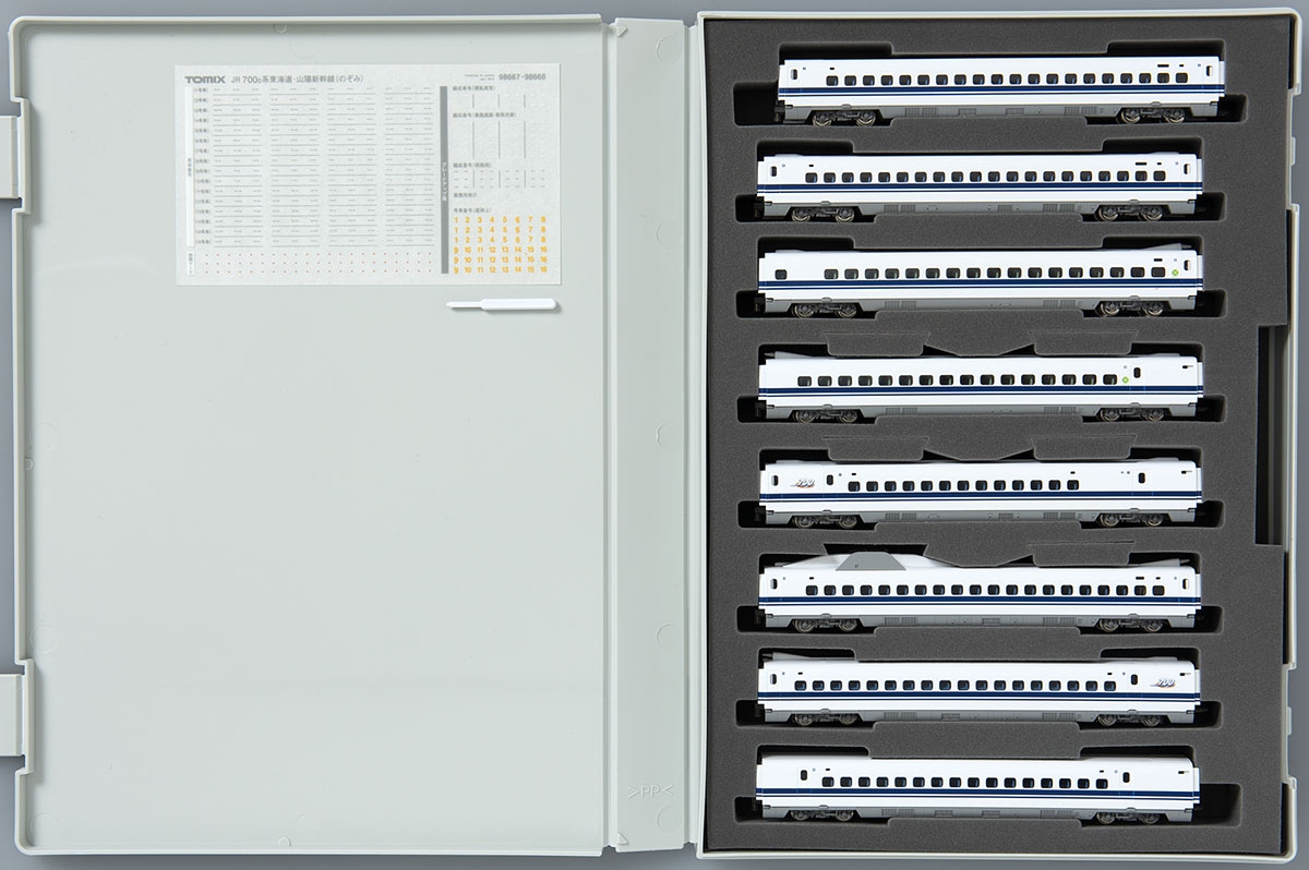 JR 700-0系東海道・山陽新幹線(のぞみ)増結セット ｜製品情報｜製品