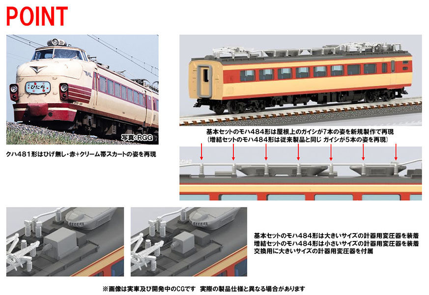 国鉄 485系特急電車(ひたち)基本セット｜製品情報｜製品検索｜鉄道模型
