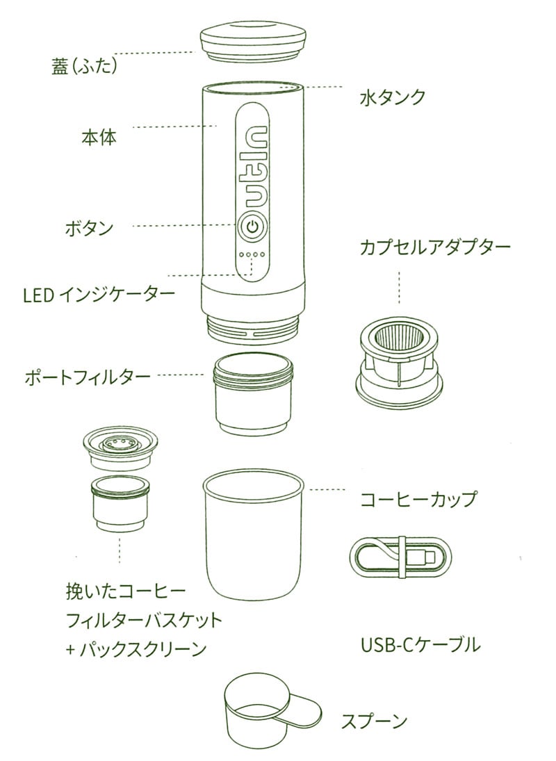 Outin Nano アウティン ナノ お湯も沸かせる電動ポータブル