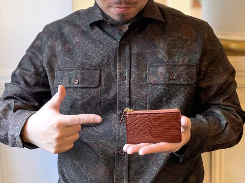 トゥーマッチ杉原 | 【ガンゾ】リザードレザーのLファスナー小銭入れ