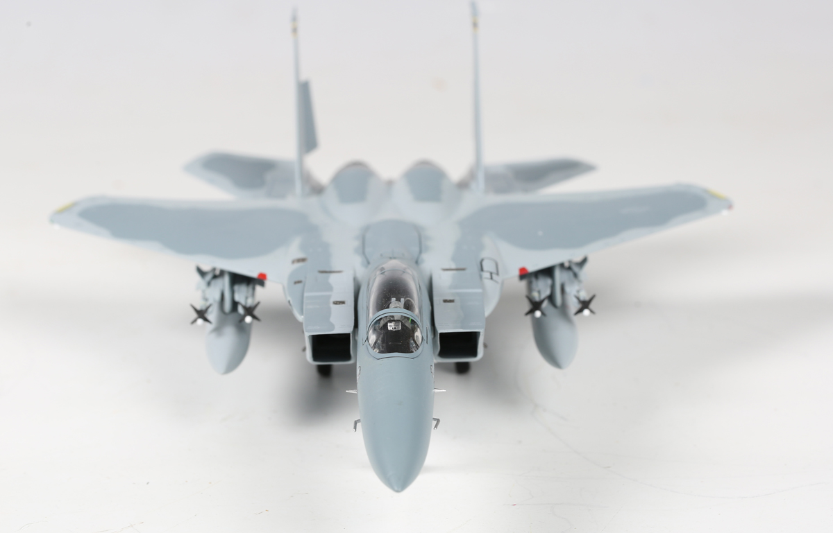 Six Witty Wings 1:72 scale model aircraft, comprising F-15J Eagle